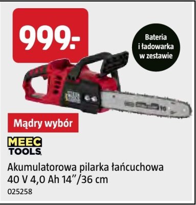 Akumulatorowa pilarka łańcuchowa 40 V 4,0 Ah 14"/36 cm promocja w Jula