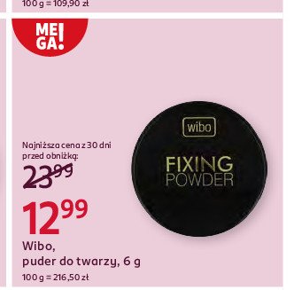 Puder utrwalający WIBO FIXING POWDER promocja w Rossmann