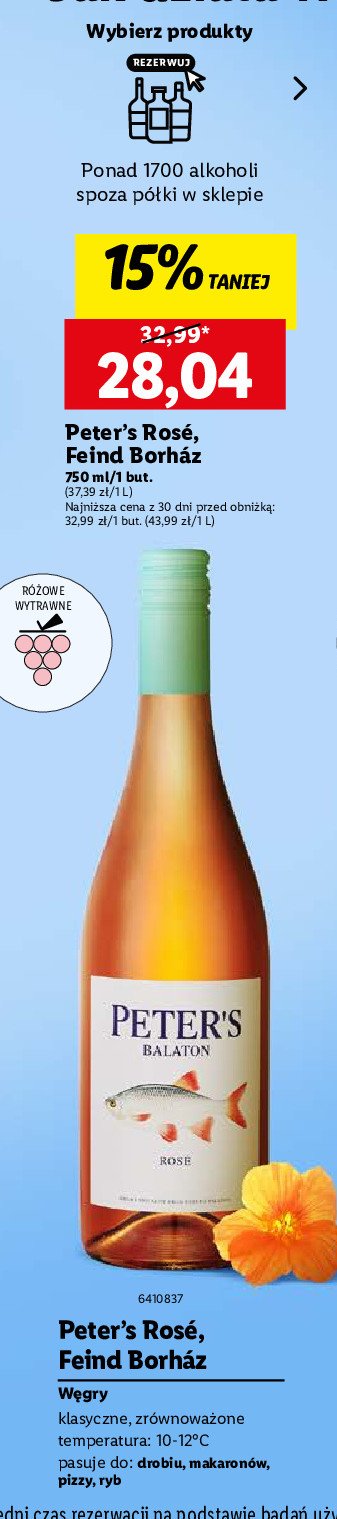 Wino FEIND ROSE BALATON promocja w Lidl