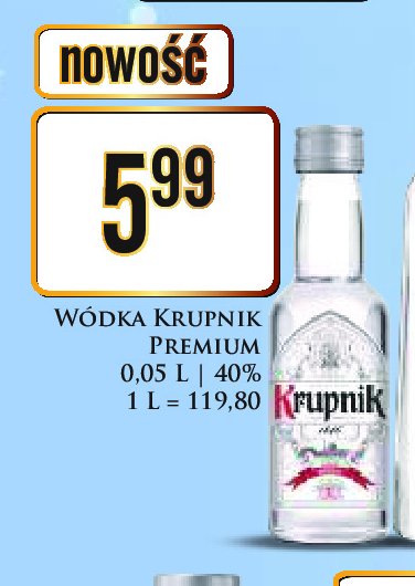 Wódka Krupnik 1846 promocja w Dino