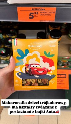 Makaron dla dzieci trójkolorowy 250g promocja w Biedronka