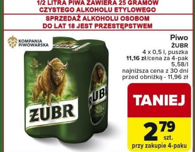 Piwo promocja w Carrefour Market