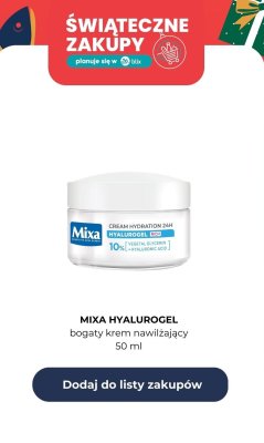 Bogaty krem nawilżający Hyalurogel promocja w Rossmann