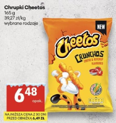 Chrupki Cheetos Crunchos promocja w Delikatesy Centrum