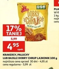 Krakersy obficie posypane ziarnami sezamu lnu i chia Lajkonik dobry chrup promocja