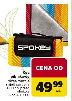 Koc piknikowy 130 x 150 cm Spokey promocja w Carrefour