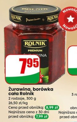 Borówka cała Rolnik Premium promocja w Dino