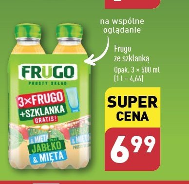 Nap贸j jab艂ko-mi臋ta + szklanka Frugo promocja