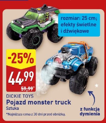 Pojazd monster truck DICKIE TOYS promocja w Aldi