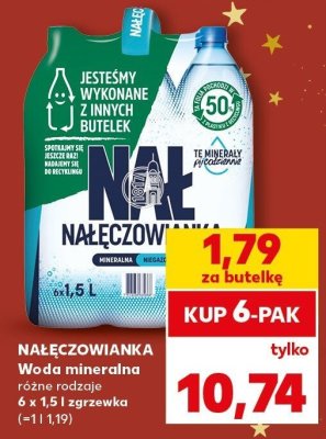 Woda mineralna różne rodzaje 6x1,5l zgrzewka promocja w Kaufland
