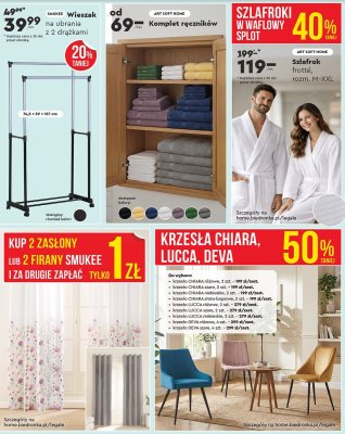 Krzesło CHIARA złoto-brązowe 2 szt. promocja w Biedronka