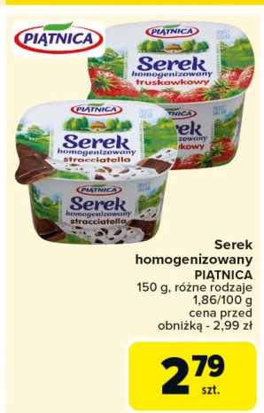 Serek homogenizowany straciatella Piątnica promocja