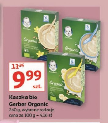 Kaszka mleczna pszenno-owsiana Gerber organic promocja