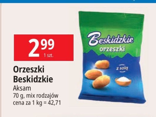 Orzeszki z solą Aksam beskidzkie promocja