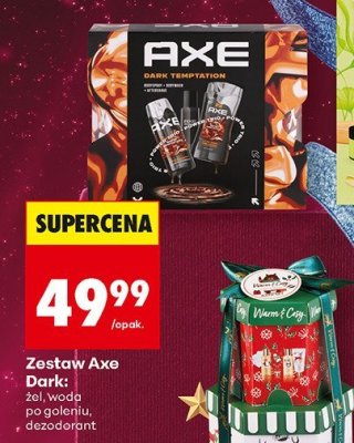 Zestaw Axe Dark: żel, mleczko po goleniu, dezodorant promocja w Biedronka