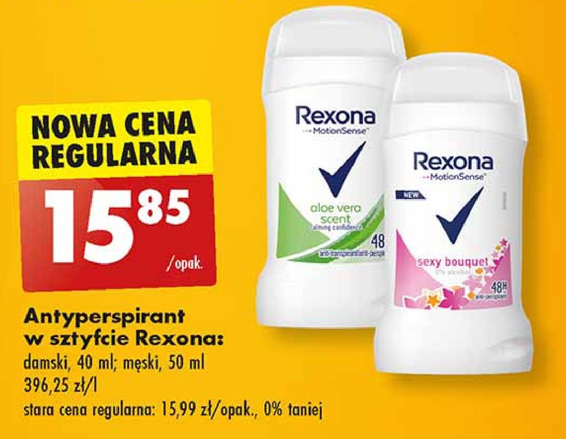 Dezodorant aloe vera Rexona motionsense promocja