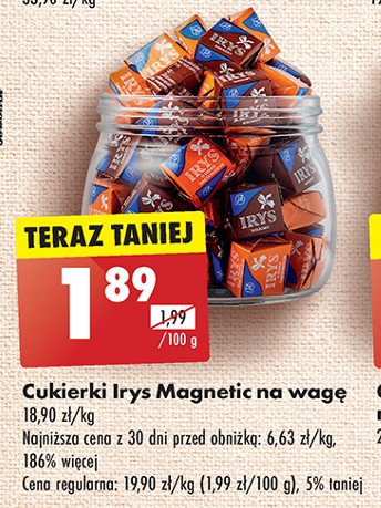 Cukierki irys Magnetic promocja