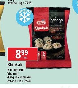 Pierogi z mięsem khinkali Vici promocja