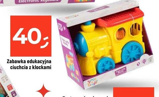 Ciuchcia z klockami promocja w Dealz