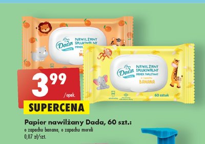 Papier toaletowy nawilżany banan Dada promocja