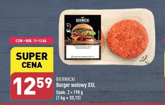 Burger wołowy Biernacki promocja