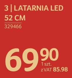 Latarnia LED 52 cm promocja w Selgros