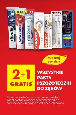 Pasty i szczoteczki do zębów - wszystkie rodzaje promocja w Biedronka