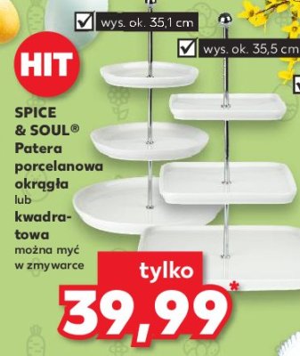 Patera porcelanowa okrągła 31.5 cm Spice&soul promocja
