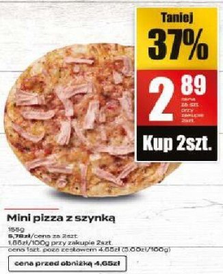 Mini pizza z szynką promocja w Supeco