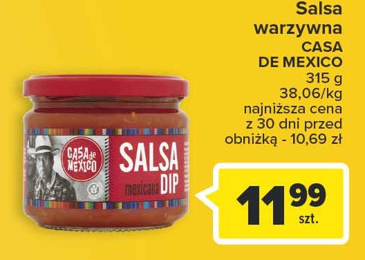 Dip salsa mexicana Casa de mexico promocja
