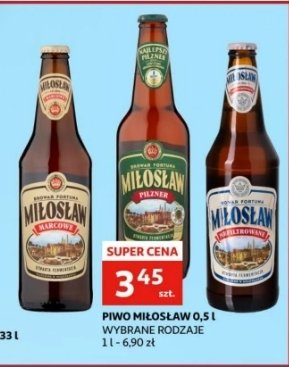 Piwo Miłosław niefiltrowane promocja