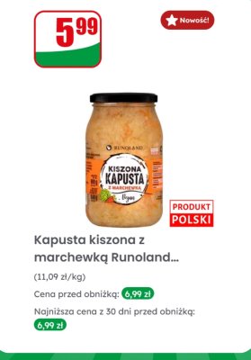 Kapusta kiszona z marchewką  promocja w Dino