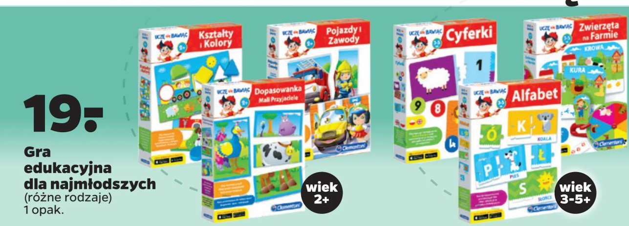 Gra pojazdy i zawody Clementoni promocja