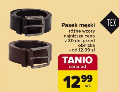 Pasek męski Tex promocja