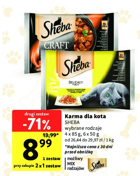 Karma dla kota wo艂owa Sheba craft collection promocja