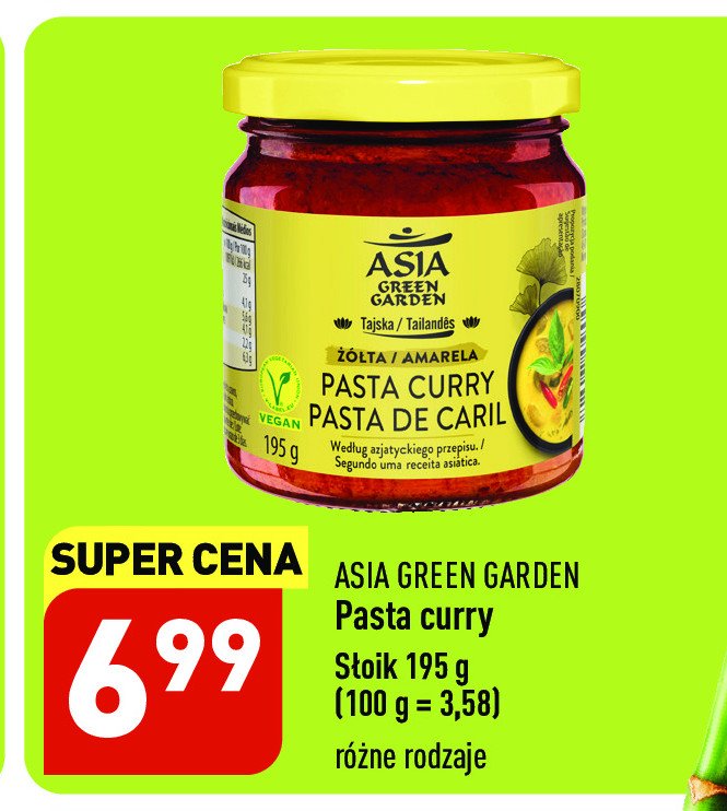 Pasta curry żółta0 Asia green garden promocja