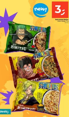 Danie instant Himitsu One Piece różne rodzaje, Chicken Flavour promocja w Dealz