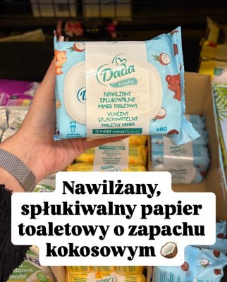 Papier toaletowy nawilżany Everyday o zapachu kokosowym promocja w Biedronka