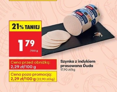 Szynka z indykiem prasowana Duda promocja w Biedronka