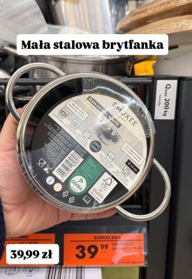 Brytfanka mała stalowa  promocja w Biedronka