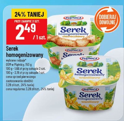 Serek homogenizowany promocja w POLOmarket