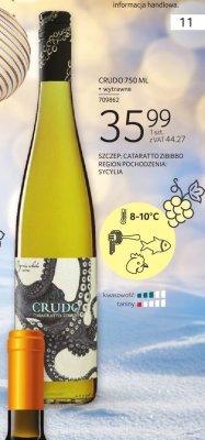 Wino białe CRUDO CATARATTO ZIBIBBO promocja w Selgros