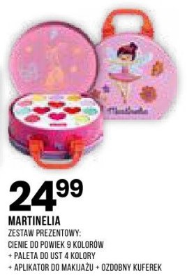 Zestaw prezentowy cienie do powiek 9 kolorów + paleta do ust 4 kolory + aplikator do makijażu + ozdobny kuferek promocja w Drogerie Natura