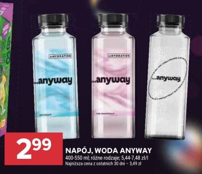 Woda Anyway Hydration promocja w Stokrotka