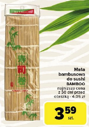 Mata bambusowa do sushi promocja w Carrefour Market