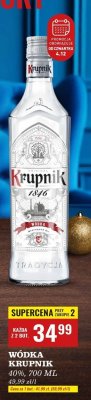 Wódka Krupnik 40%, 700 ml promocja w Biedronka