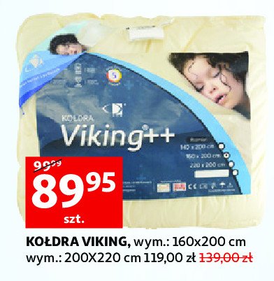 Ko艂dra antyalergiczna viking++ 220 x 200 cm promocja