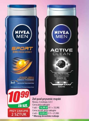 呕el pod prysznic Nivea men active clean promocja