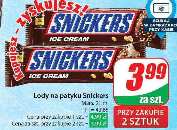 Snickers ice cream Snickers promocja