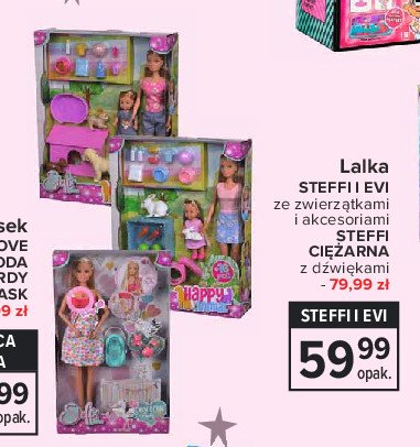 Lalka steffi i evi z pieskami Simba promocja